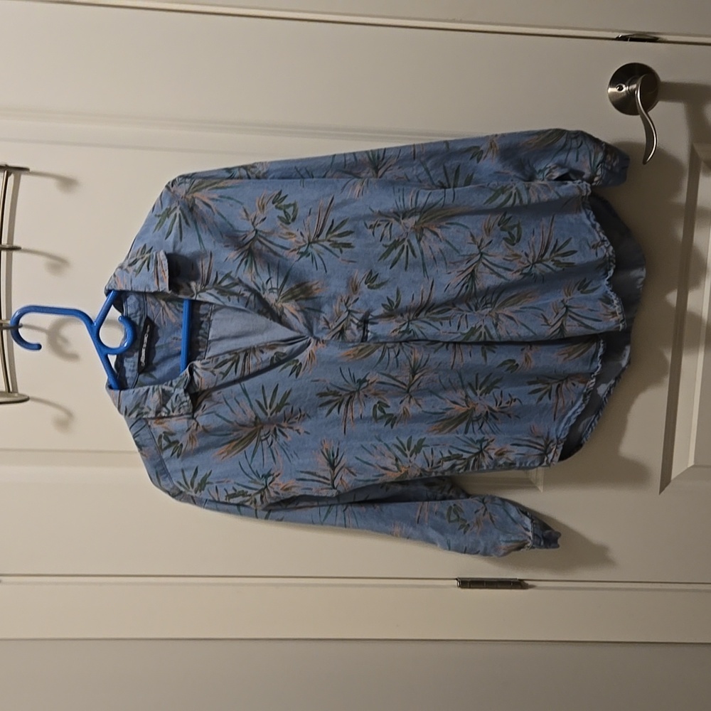 tropical pattern blouse